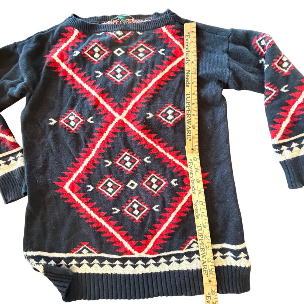 Lauren Ralph Lauren Women’s Medium southwestern Aztec print‎ sweater - Picture 6 of 7